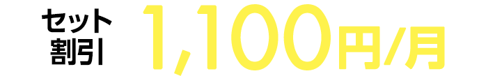 セット料金1,000円割引